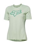 FOX Koszulka kolarska z krótkim rękawem - RANGER FOX HEAD LADY - zielony