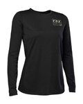 FOX Letnia koszulka kolarska z długim rękawem - RANGER LADY - czarny