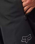 FOX Długie spodnie kolarskie bez szelek - DEFEND 3-LAYER WATER - czarny