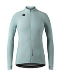 GOBIK Zimowa koszulka kolarska z długim rękawem - PACER SOLID LADY - jasnozielony