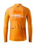 GOBIK Zimowa koszulka kolarska z długim rękawem - HYDER - pomarańczowy