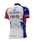 ALÉ Koszulka kolarska z krótkim rękawem - GROUPAMA FDJ 2021 - czerwony/niebieski/biały