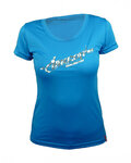 HAVEN Koszulka kolarska z krótkim rękawem - AMAZON LADY MTB - jasnoniebieski/biały
