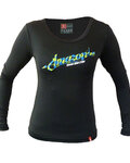 HAVEN Letnia koszulka kolarska z długim rękawem - AMAZON LADY LONG MTB - czarny/zielony