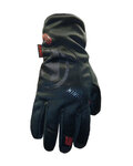 HAVEN Kolarskie rękawiczki z długimi palcami - KINGSIZE WINTER - czarny/czerwony