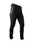 HAVEN Długie spodnie kolarskie bez szelek - ENERGIZER LONG  - czarny/czerwony
