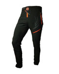 HAVEN Długie spodnie kolarskie bez szelek - ENERGIZER LONG  - czarny/czerwony