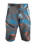 HAVEN Krótkie spodnie kolarskie bez szelek - ENERGIZER CRAZY - niebieski