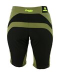 HAVEN Krótkie spodnie kolarskie bez szelek - ENERGY LADY - zielony/żółty