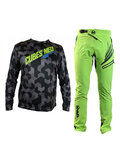 HAVEN Kolarska koszulka i spodnie MTB - CUBES NEO LONG III - czarny/zielony