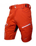 HAVEN Krótkie spodnie kolarskie bez szelek - NAVAHO SLIMFIT - biały/czerwony