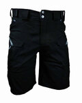 HAVEN Krótkie spodnie kolarskie bez szelek - CUBES BLACKIES - czarny