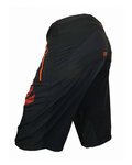 HAVEN Krótkie spodnie kolarskie bez szelek - ENERGIZER - czerwony/czarny