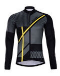 HOLOKOLO Zimowa koszulka kolarska z długim rękawem - TRACE WINTER  - żółty/czarny