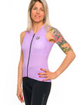 HOLOKOLO Koszulka kolarska bez rękawów - PURE LADY - fioletowy