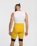 HOLOKOLO Krótkie spodnie kolarskie bez szelek - ELITE - czarny/żółty