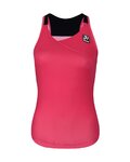 HOLOKOLO Koszulka kolarska bez rękawów - ENERGY LADY - czarny/różowy