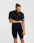 HOLOKOLO Koszulka kolarska z krótkim rękawem - VICTORIOUS GOLD - czarny