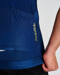 HOLOKOLO Koszulka kolarska z krótkim rękawem - VICTORIOUS GOLD - niebieski