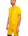 HOLOKOLO Krótka koszulka kolarska i spodenki - VICTORIOUS - żółty