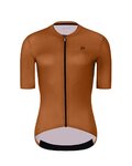HOLOKOLO Koszulka kolarska z krótkim rękawem - VICTORIOUS LADY - brązowy
