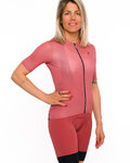 HOLOKOLO Krótka koszulka kolarska i spodenki - VICTORIOUS LADY - czerwony