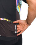 HOLOKOLO Koszulka kolarska z krótkim rękawem - FANTASY ELITE - czarny/kolorowy