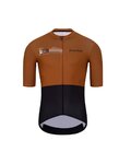 HOLOKOLO Krótka koszulka kolarska i spodenki - VIBES - czarny/brązowy