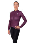 HOLOKOLO Zimowa koszulka kolarska z długim rękawem - STARLIGHT LADY WNT - fioletowy