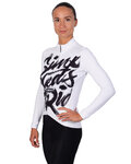 HOLOKOLO Zimowa koszulka kolarska z długim rękawem - STREETBEAT LADY WNT - biały/czarny