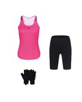 RIVANELLE Kolarski mega zestaw - SPARK - różowy/czarny