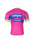 BONAVELO Krótka koszulka kolarska i spodenki - LAMPRE - różowy/czarny