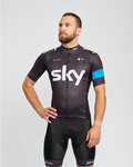 BONAVELO Krótka koszulka kolarska i spodenki - SKY - niebieski/czarny