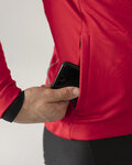 HOLOKOLO Kolarska ocieplana kurtka - 2in1 WINTER - czerwony
