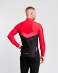 HOLOKOLO Zimowa koszulka kolarska z długim rękawem - ARROW WINTER - czerwony/czarny