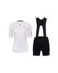 RIVANELLE Krótka koszulka kolarska i spodenki - VICTORIOUS GOLD LADY - biały/czarny