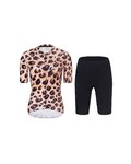 RIVANELLE Krótka koszulka kolarska i spodenki - WILDCAT II - brązowy/czarny