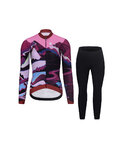 RIVANELLE Kolarska kurtka zimowa ze spodniami - SUNSET WINTER - kolorowy/różowy/czarny