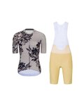 RIVANELLE Krótka koszulka kolarska i spodenki - BAROC - czarny/beżowy