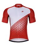 HOLOKOLO Krótka koszulka kolarska i spodenki - DUSK - czerwony/czarny/biały