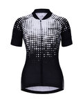 HOLOKOLO Krótka koszulka kolarska i spodenki - FROSTED LADY - biały/czarny