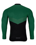 HOLOKOLO Letnia koszulka kolarska z długim rękawem - NEW NEUTRAL SUMMER - zielony/czarny