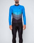 HOLOKOLO Koszulka kolarska z długim rękawem i spodnie - NEW NEUTRAL SUMMER - niebieski/czarny