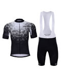 HOLOKOLO Krótka koszulka kolarska i spodenki - FROSTED - czarny/biały