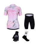 HOLOKOLO Kolarski mega zestaw - BLOSSOM LADY - różowy/czarny