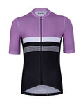 HOLOKOLO Krótka koszulka kolarska i spodenki - SPORTY - biały/różowy/czarny