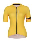 HOLOKOLO Krótka koszulka kolarska i spodenki - JOLLY ELITE LADY - żółty/czarny