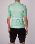 HOLOKOLO Krótka koszulka kolarska i spodenki - FRESH ELITE LADY - zielony/czarny