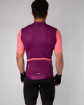 HOLOKOLO Koszulka kolarska z krótkim rękawem - ENJOYABLE ELITE - różowy/fioletowy