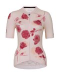 HOLOKOLO Koszulka kolarska z krótkim rękawem - ROMANTIC ELITE LADY - bordowy/beżowy